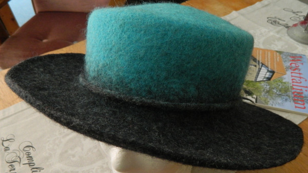 Ladies Hat turquise/grey